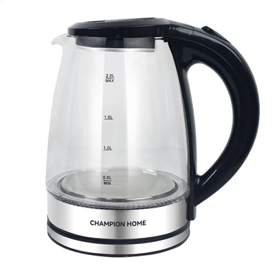 Hár skilvirkni Stór afkastageta flytjanlegur LED ljós gler rafmagnskatlar og vatnskatlar fyrir te